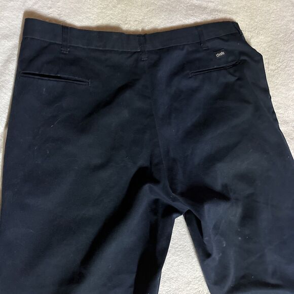 Cintas Comfort Flex Work Pants Size 40 x 30 Chino Dark Blue Flat Front Pockets - Picture 5 of 9